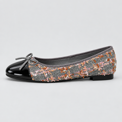 Women’s Tweed Bow Flat Shoes