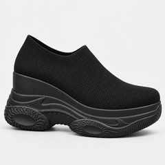 Knit Platform Slip-On Sneakers