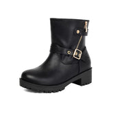 Women’s Everyday Side-Zip Buckle Boots