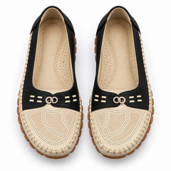 Chain-Detail Slip-On Flats