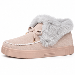 Women’s Faux-Fur Bow Ankle Boots