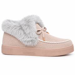 Women’s Faux-Fur Bow Ankle Boots