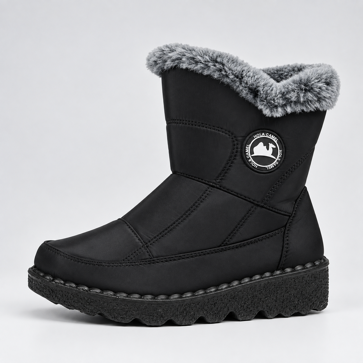 Women’s Fleece-Lined Zipper Winter Boots