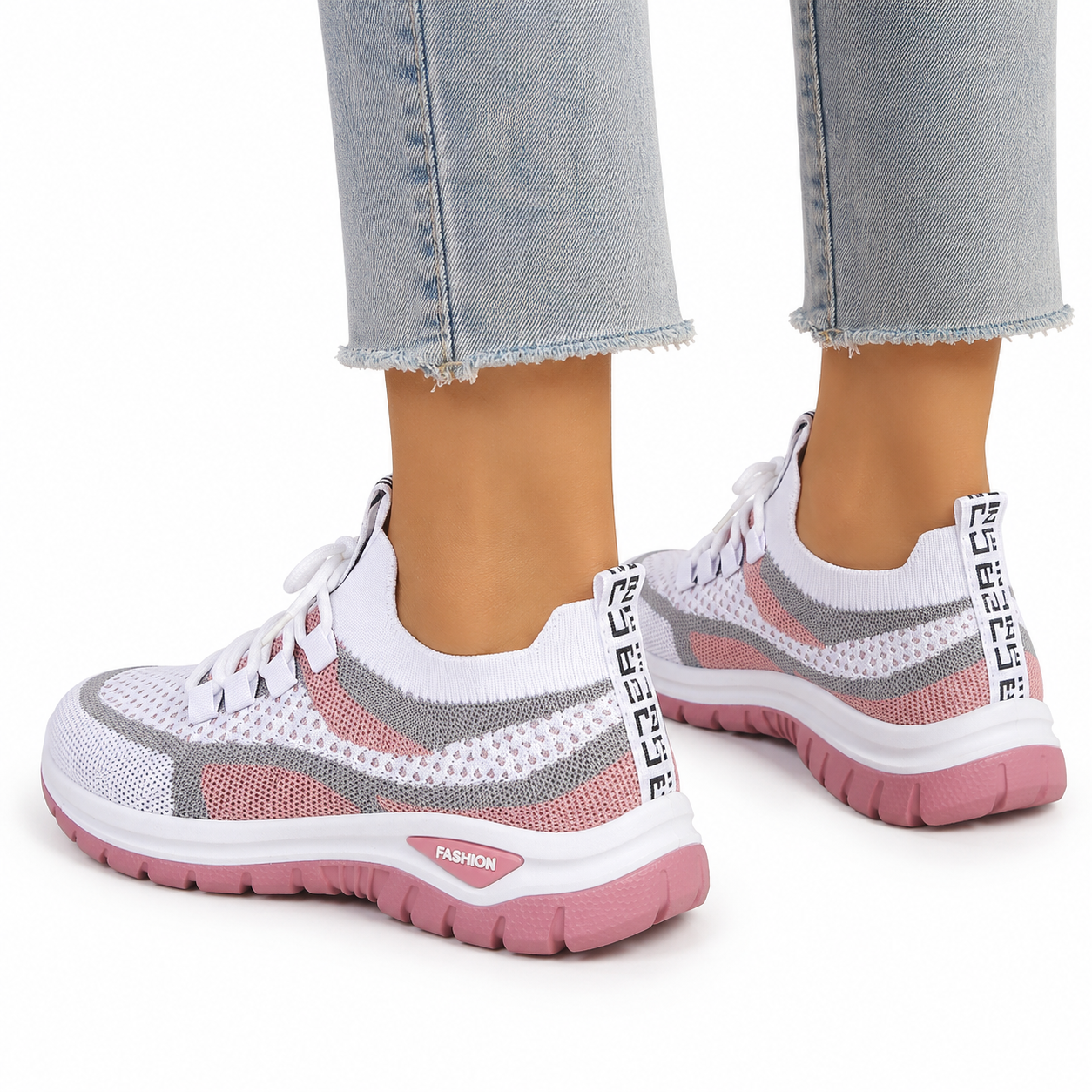 Women’s Retro Contrast Stripe Sneakers