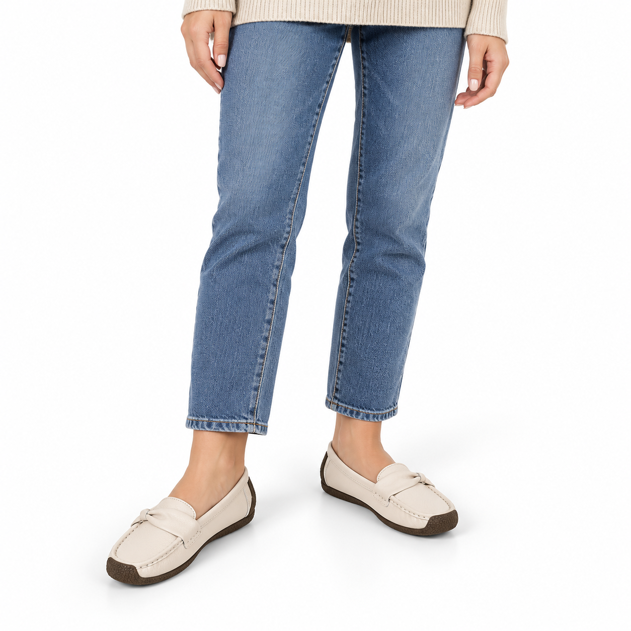 Women’s Orthopedic Leather Walking Loafers