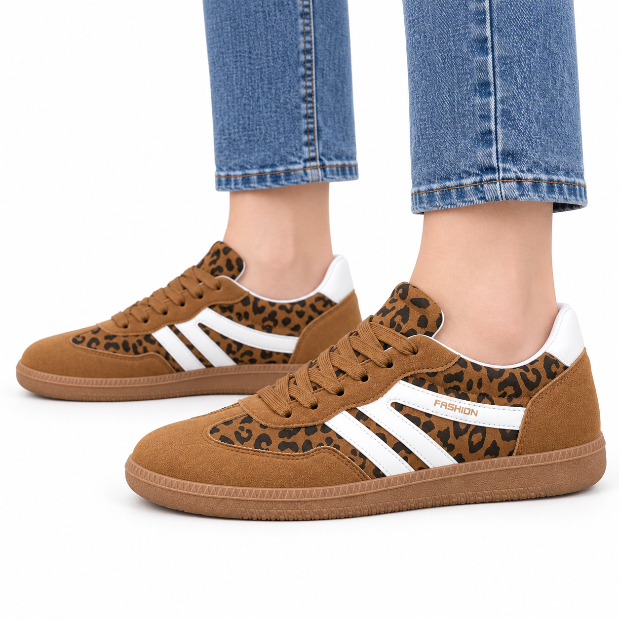 Retro Contrast Stripe Sneakers