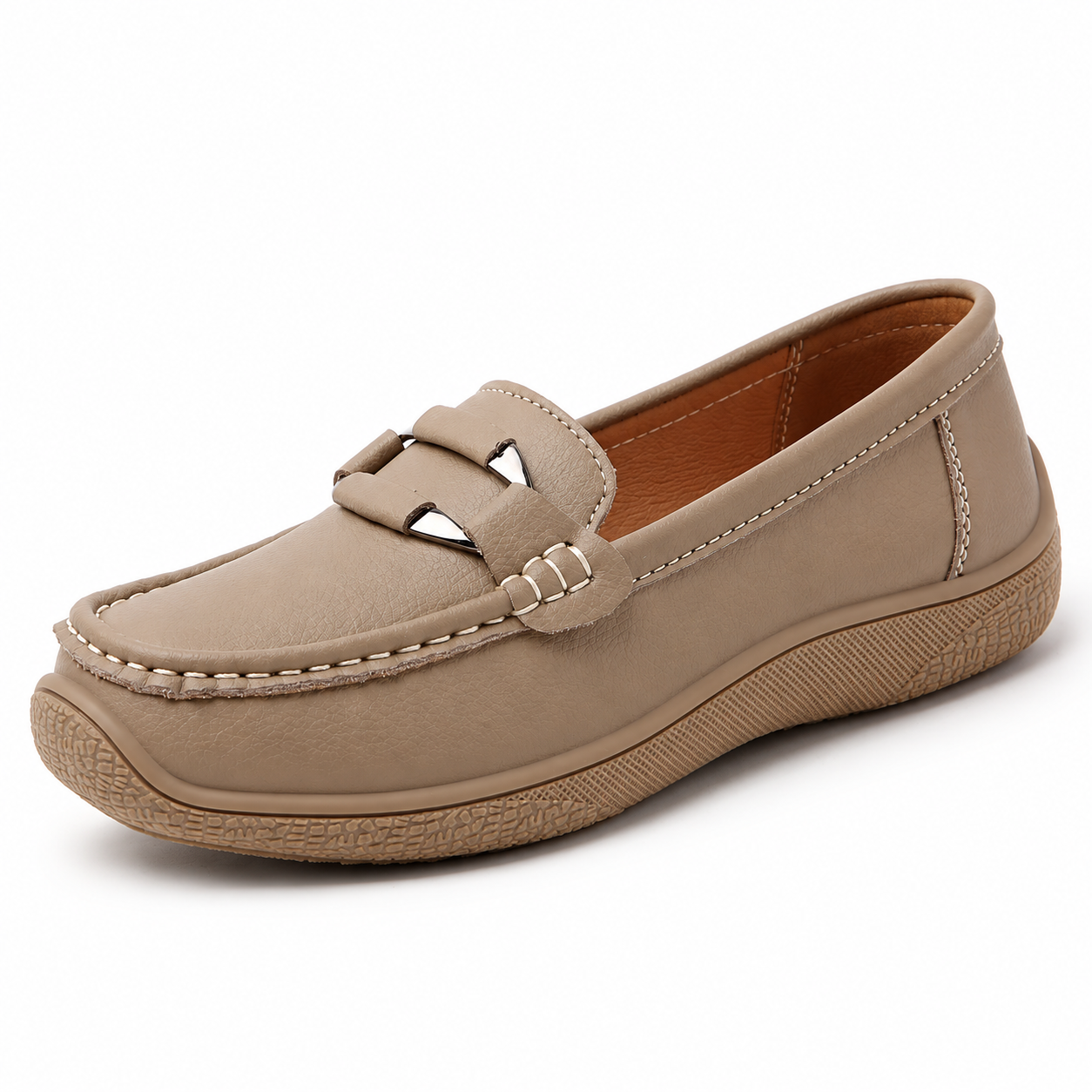Women’s Everyday Comfort Leather Slip-On Shoes
