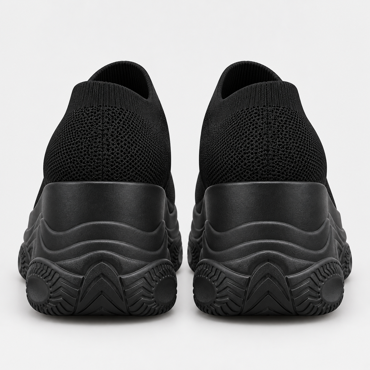 Knit Platform Slip-On Sneakers