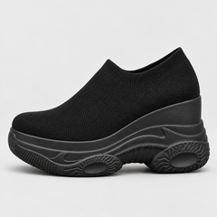 Knit Platform Slip-On Sneakers