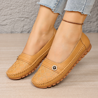 Women’s Quilted Slip-On Loafers | Lightweight Comfort Flats