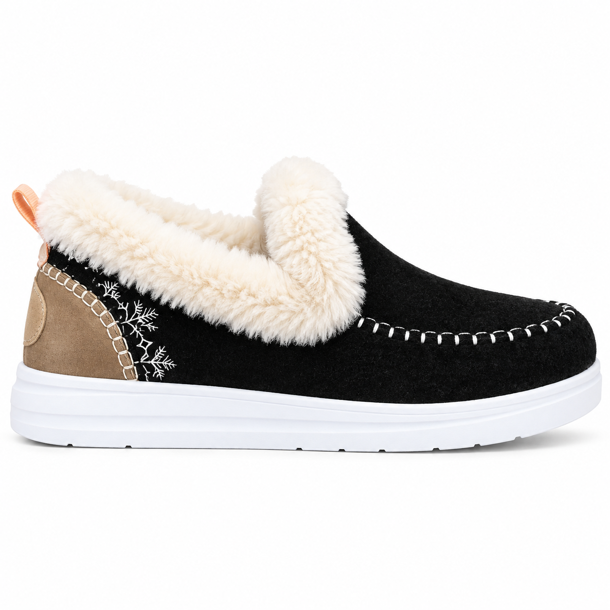 Fleece-Lined Slip-On Winter Boots