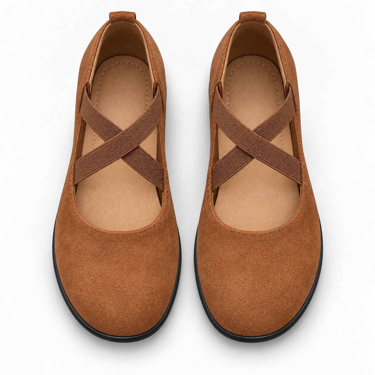 Elastic-Strap Mary Jane Wedges