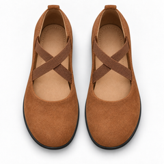 Elastic-Strap Mary Jane Wedges
