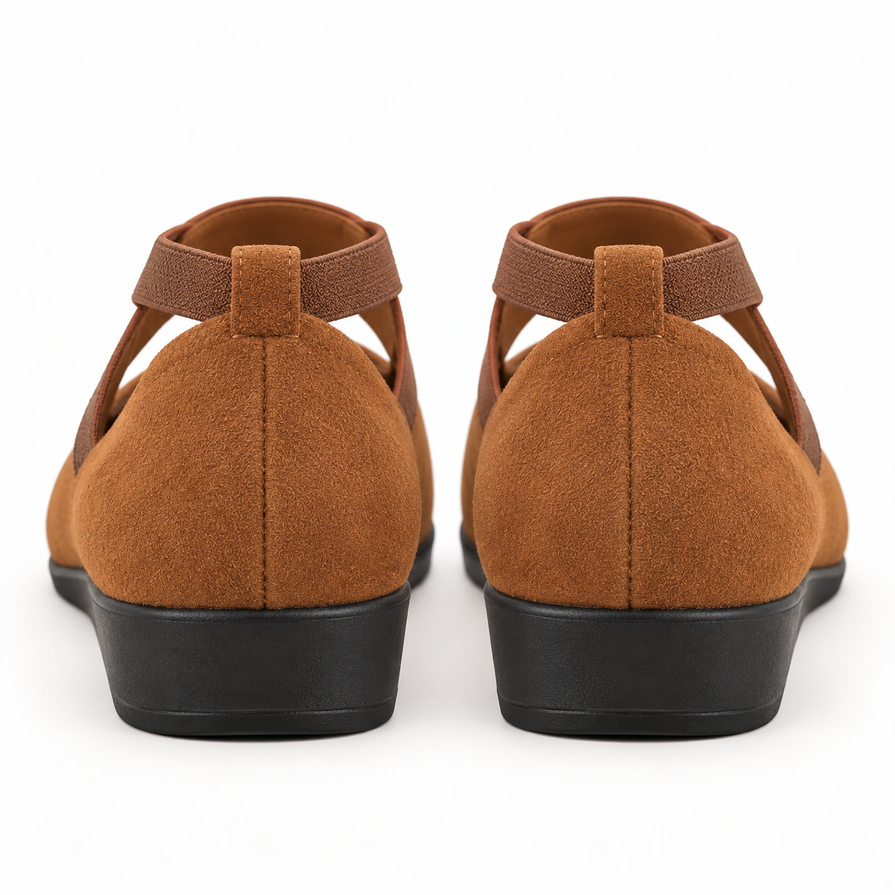 Elastic-Strap Mary Jane Wedges