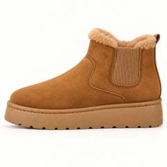 Fur-Lined Platform Snow Boots