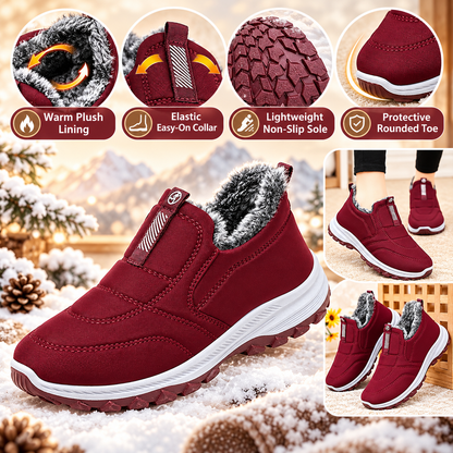 🔥55% OFF TODAY🔥 2026 New Arrival – Women’s Warm Fur-Lined Snow Boots | Lightweight Waterproof Slip-On Ankle Boots for Fall & Winter