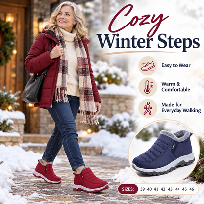 🔥Last Day Sale 55%🔥2026 New Arrival Women’s Comfort Winter Boots – Warm Fleece-Lined Everyday Walking Shoes