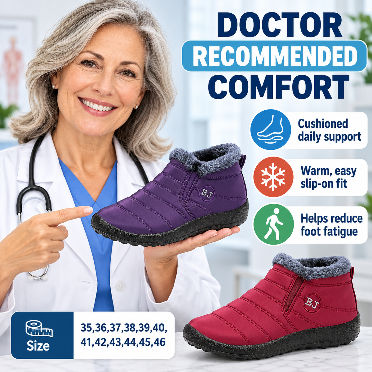 🔥Last Day Sale 55%🔥 2026 Lightweight Snow Boots – Cozy Fleece-Lined Everyday Footwear