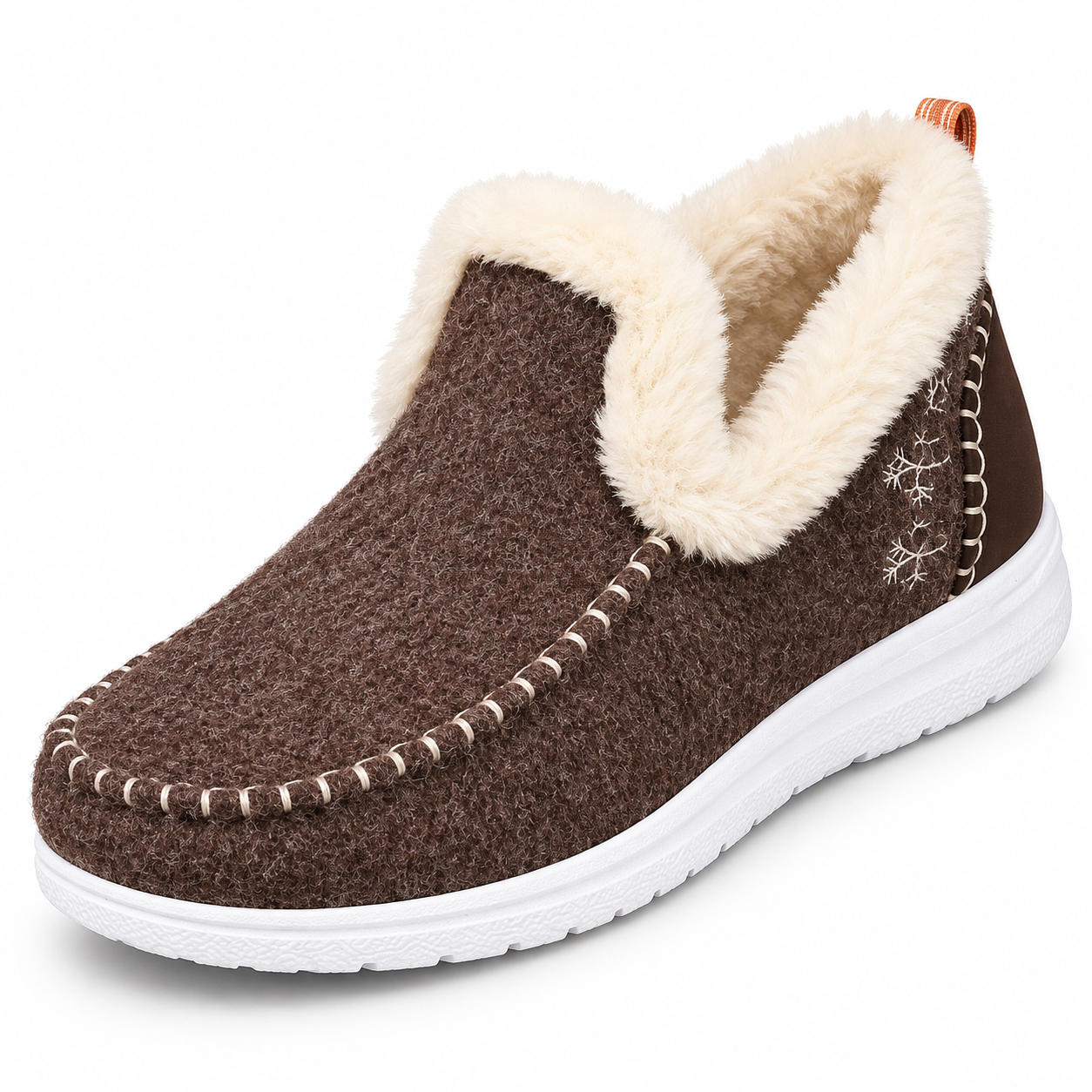 Fleece-Lined Slip-On Winter Boots
