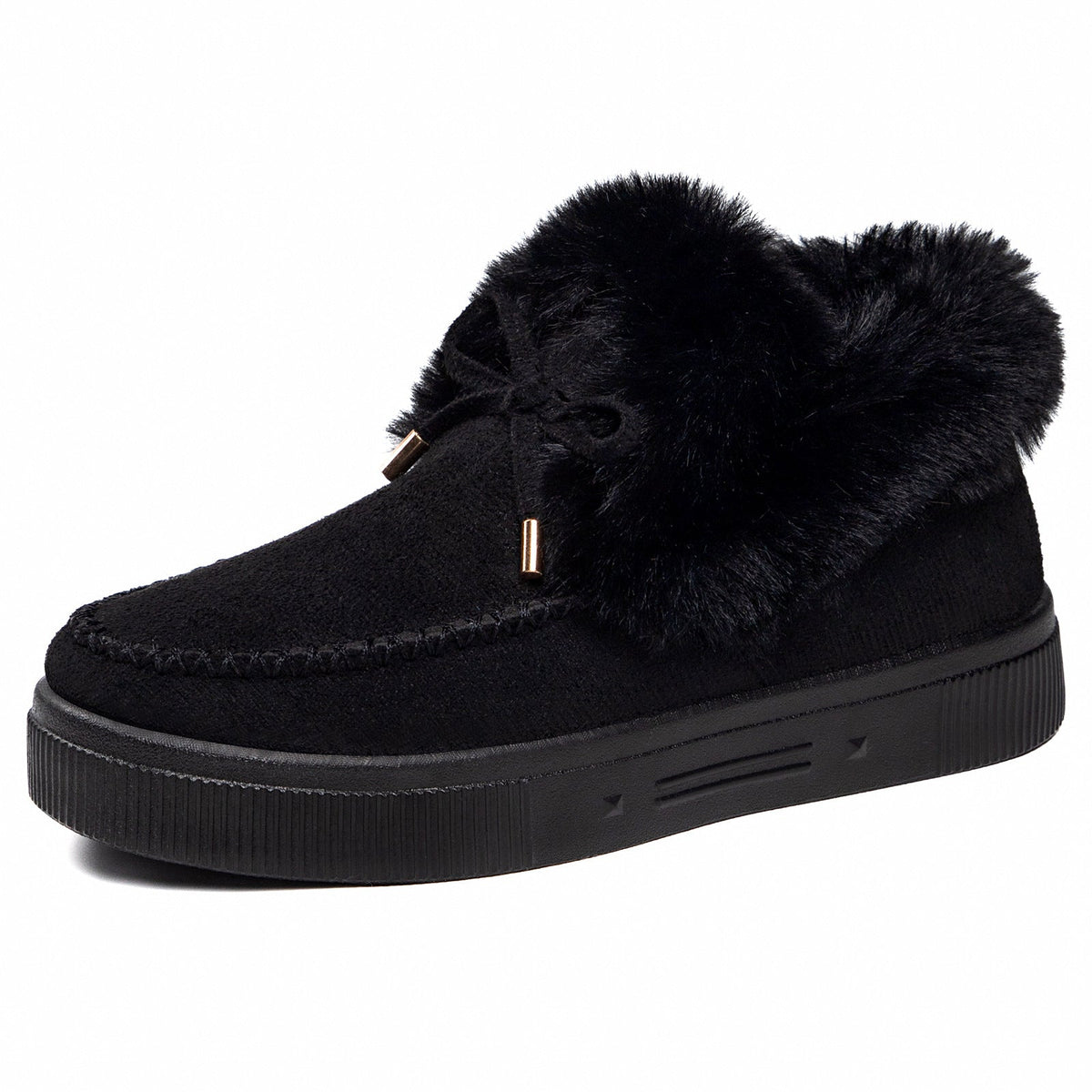 🔥55% OFF TODAY🔥2026 Women's Cozy Winter Ankle Boots – Warm Furry Bow Style