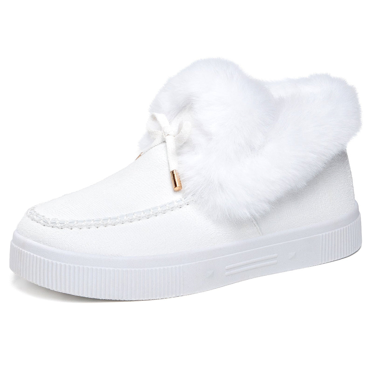 🔥55% OFF TODAY🔥2026 Women's Cozy Winter Ankle Boots – Warm Furry Bow Style
