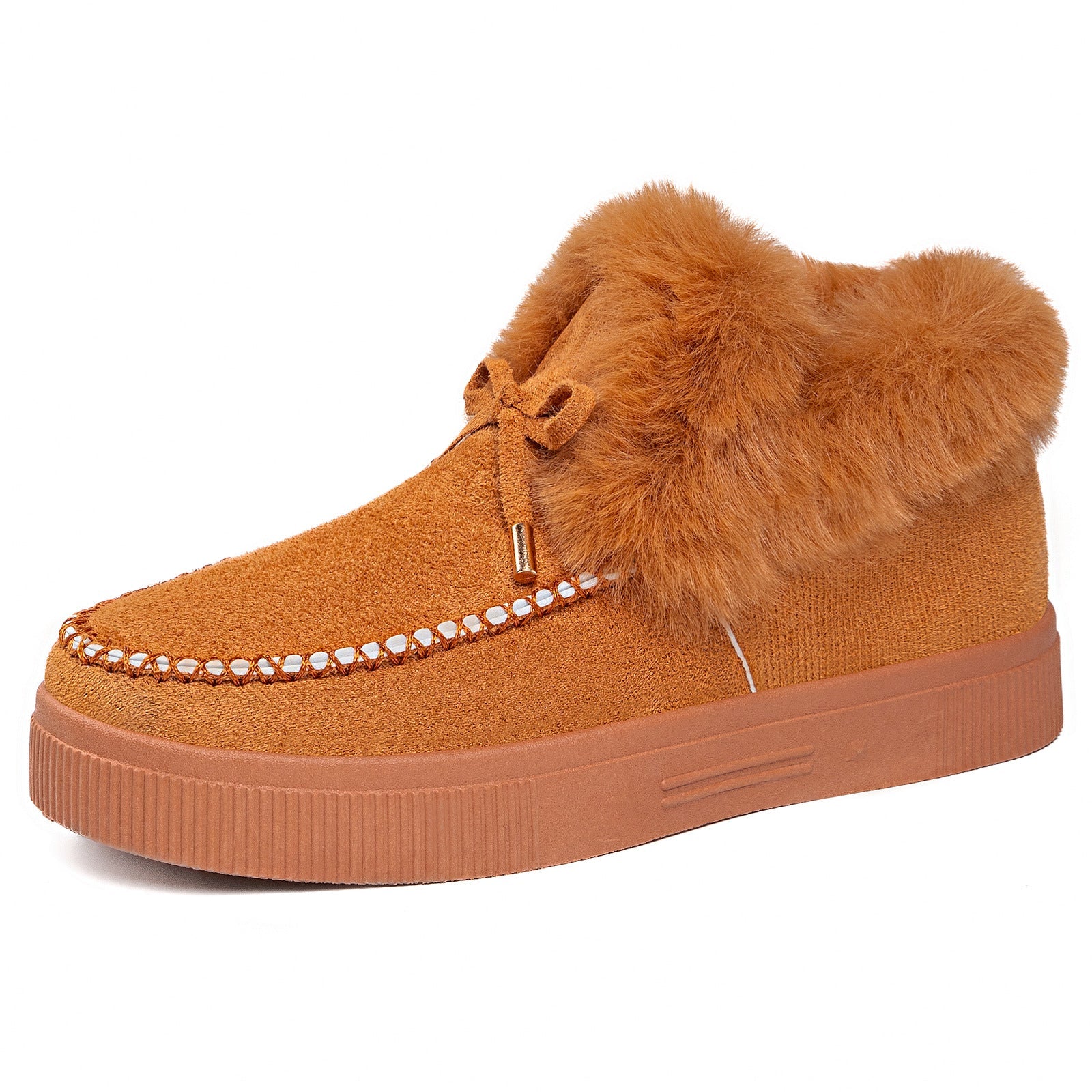 🔥55% OFF TODAY🔥2026 Women's Cozy Winter Ankle Boots – Warm Furry Bow Style