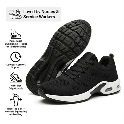 Homeveloa™ Pro — 12-Hour Shift Shoes for All-Day Foot, Knee & Back Pain Relief