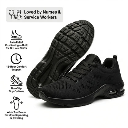 Homeveloa™ Pro — 12-Hour Shift Shoes for All-Day Foot, Knee & Back Pain Relief