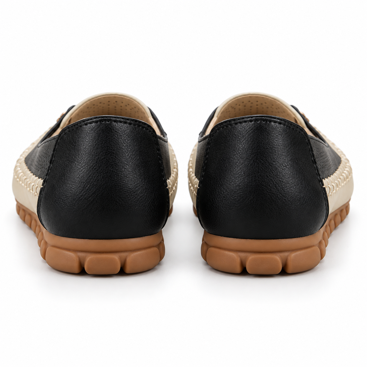 Chain-Detail Slip-On Flats