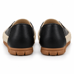 Chain-Detail Slip-On Flats