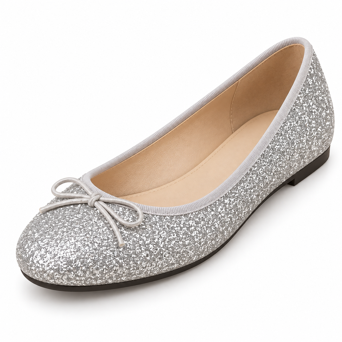 🔥Last Day Sale 58%🔥Women’s Glitter Comfort Ballet Flats – Cushioned Support & All-Day Comfort