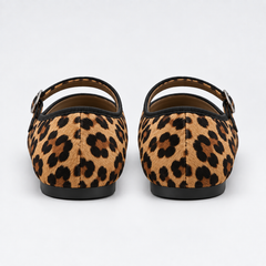 Women’s Soft-Sole Leopard-Print Mary Jane Flats