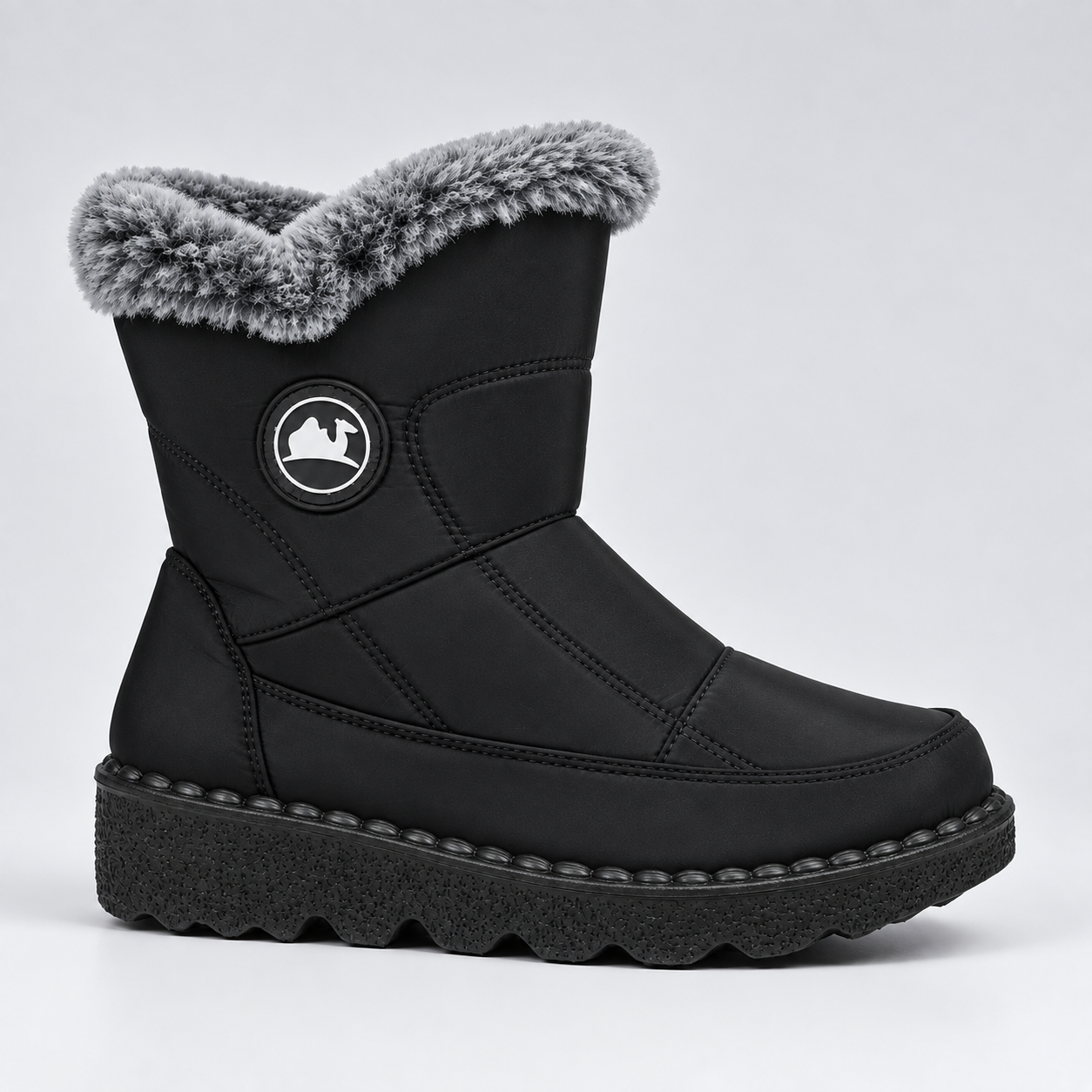 Women’s Fleece-Lined Zipper Winter Boots