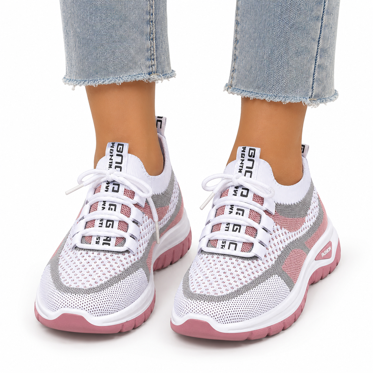 Women’s Retro Contrast Stripe Sneakers