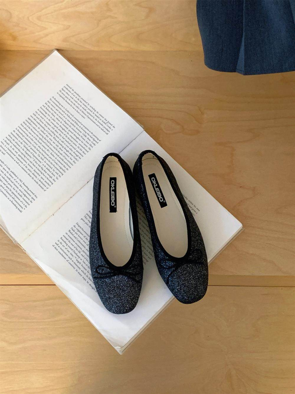 🔥Last Day Sale 58%🔥Women’s Glitter Comfort Ballet Flats – Cushioned Support & All-Day Comfort