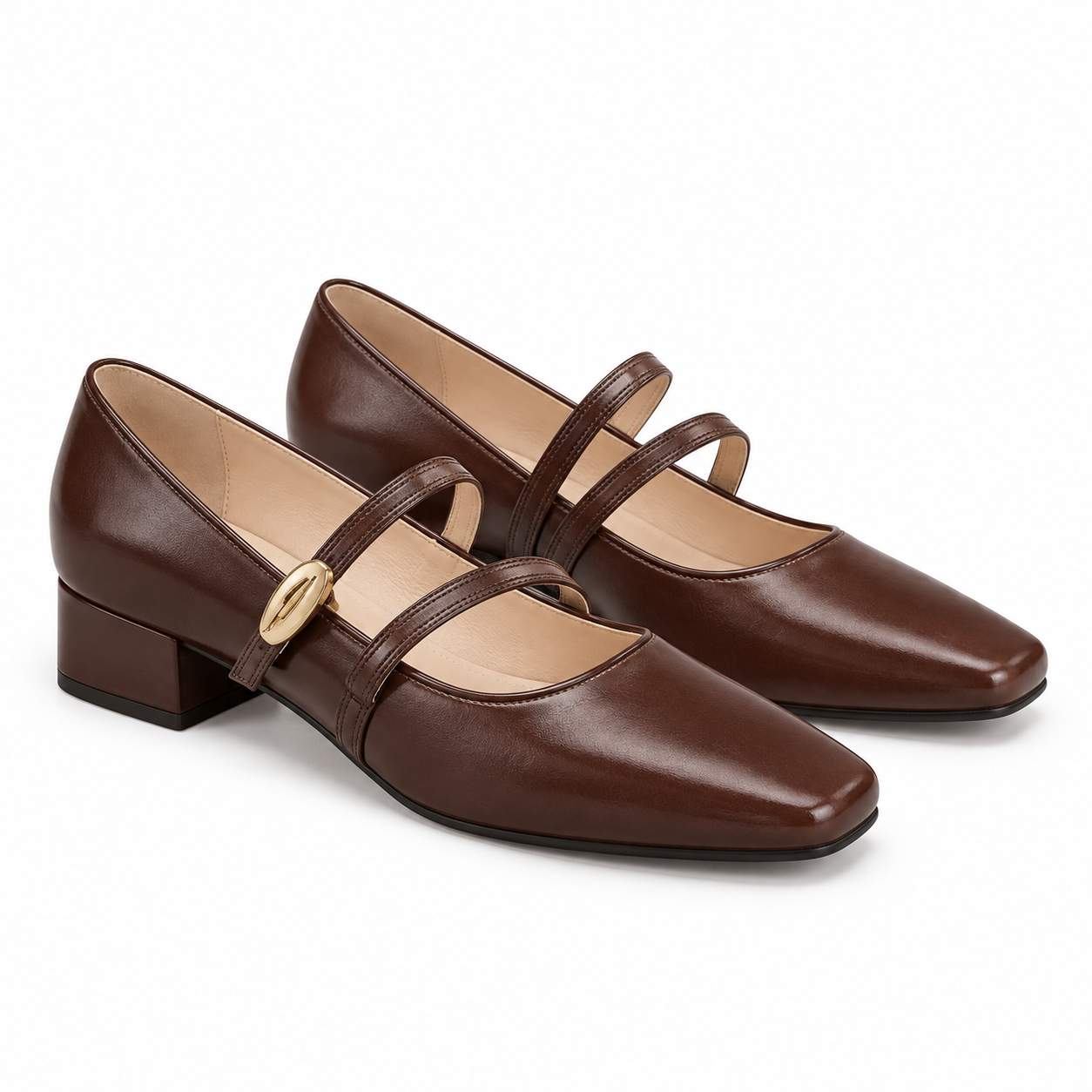 Women’s Elegant Square-Toe Mary Jane Shoes