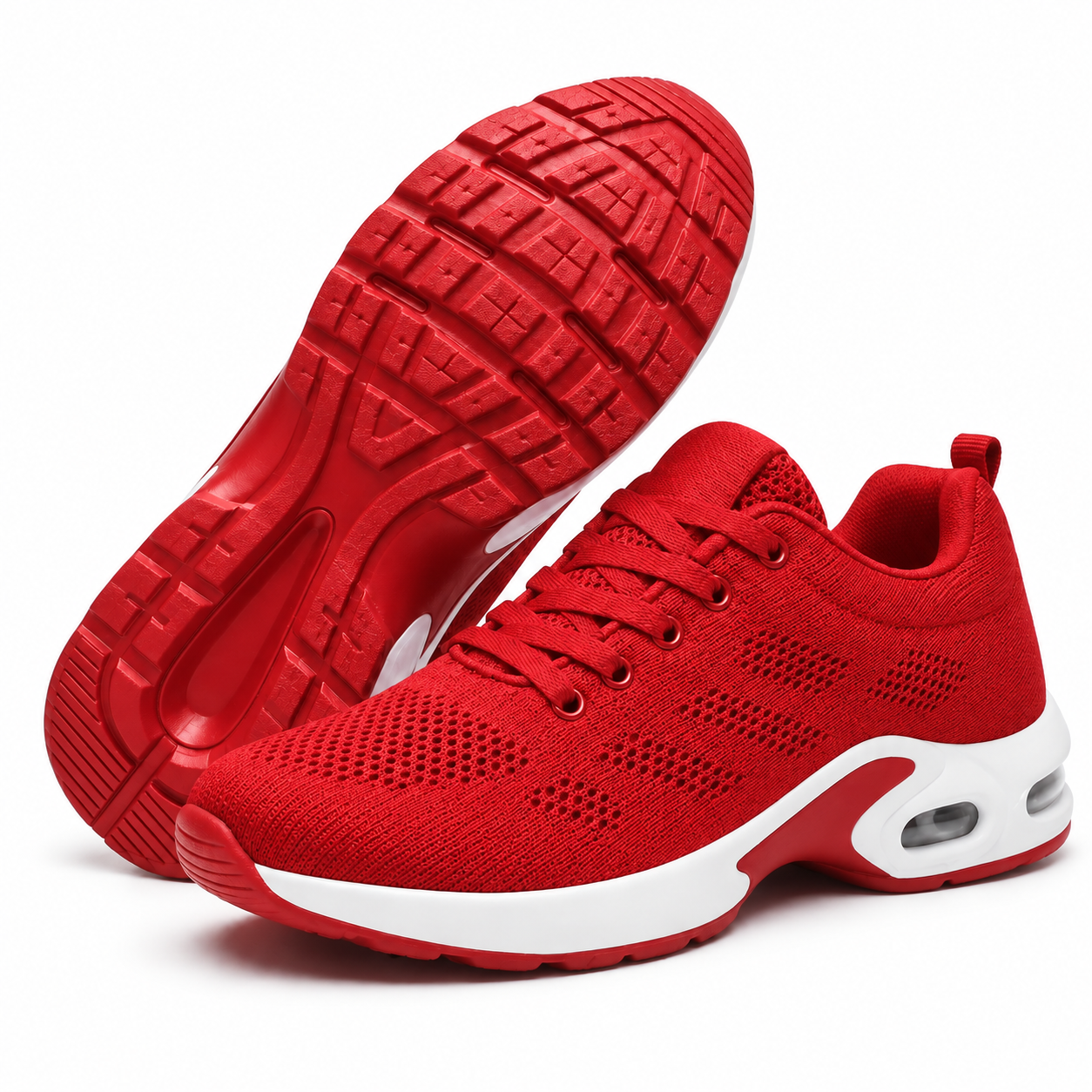 Stretch-Knit Walking Shoes