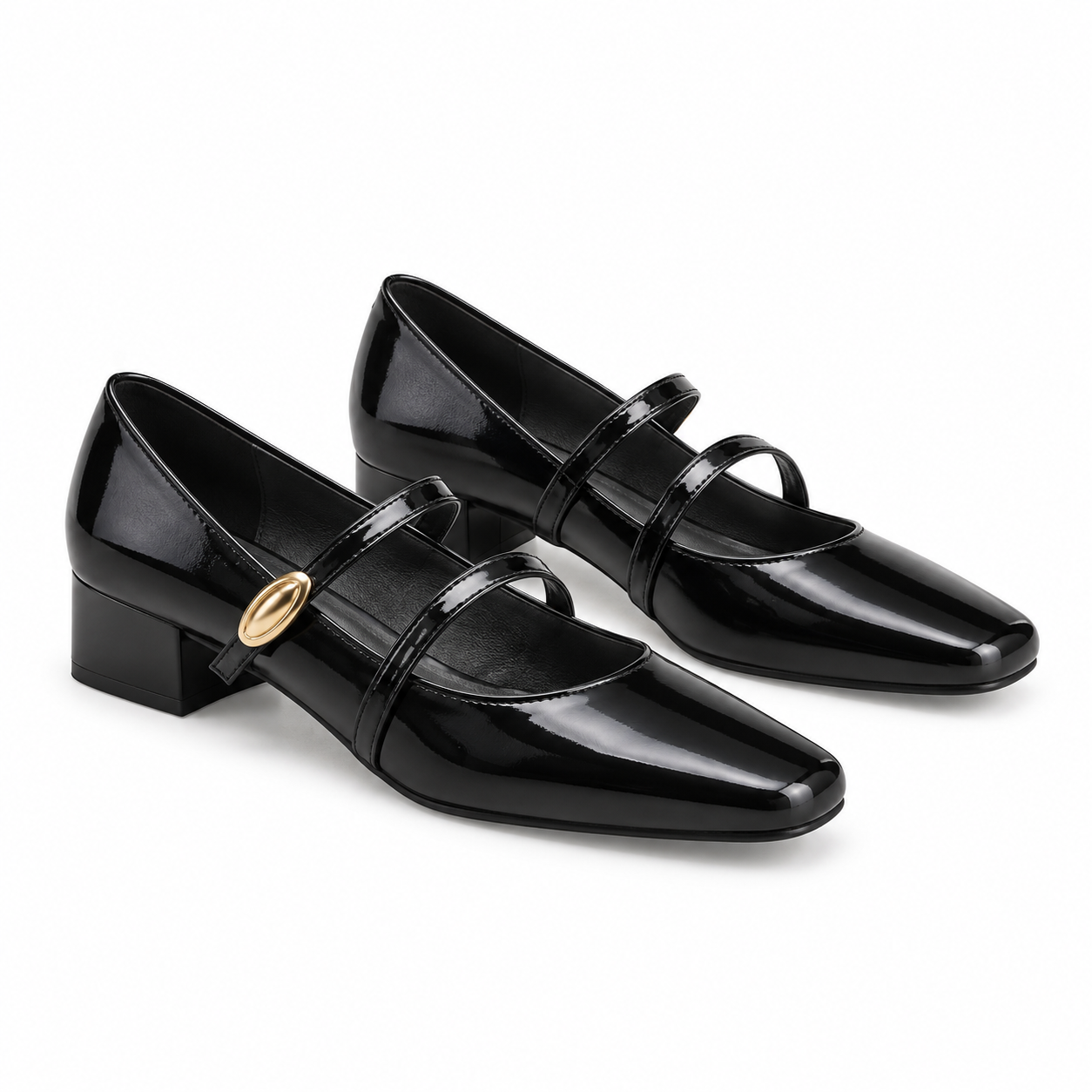 Women’s Elegant Square-Toe Mary Jane Shoes