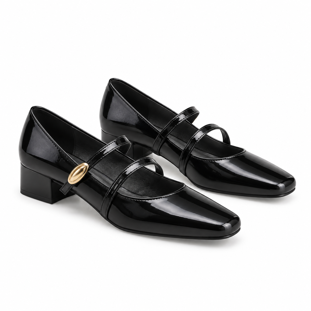 Women’s Elegant Square-Toe Mary Jane Shoes