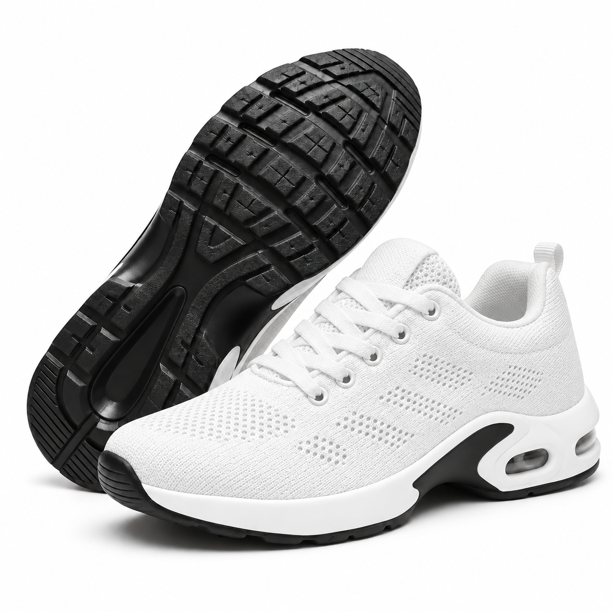 Stretch-Knit Walking Shoes
