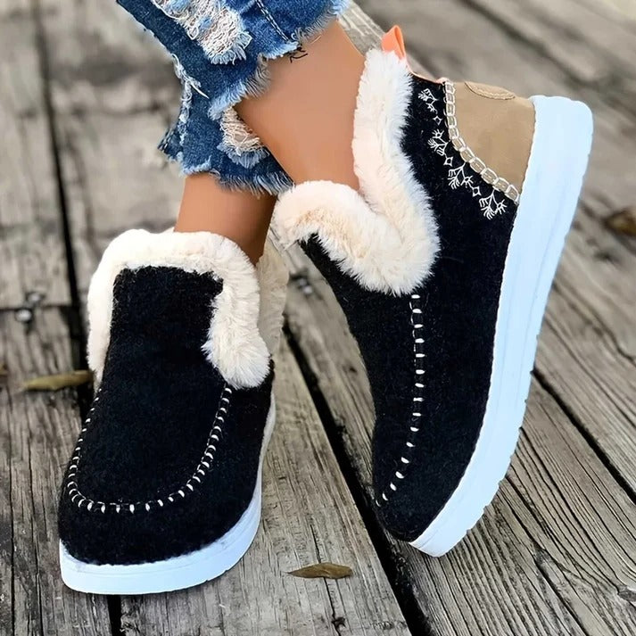 Orthopedic Fleece Slip-On Boots