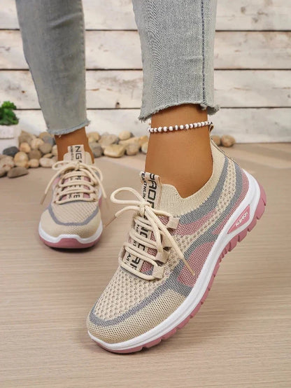 Women's Comfortable Breathable Walking Sneakers – Lightweight Casual Sport Shoes