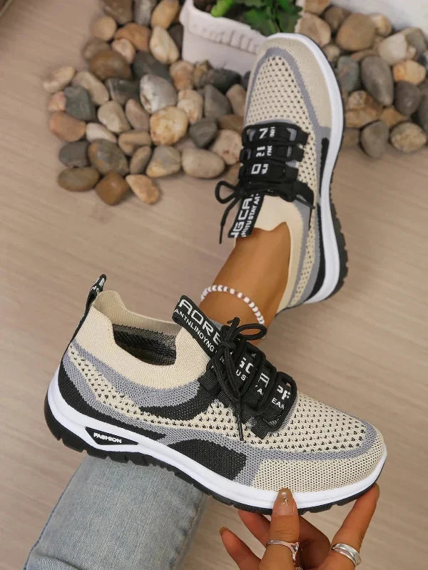 Women's Comfortable Breathable Walking Sneakers – Lightweight Casual Sport Shoes